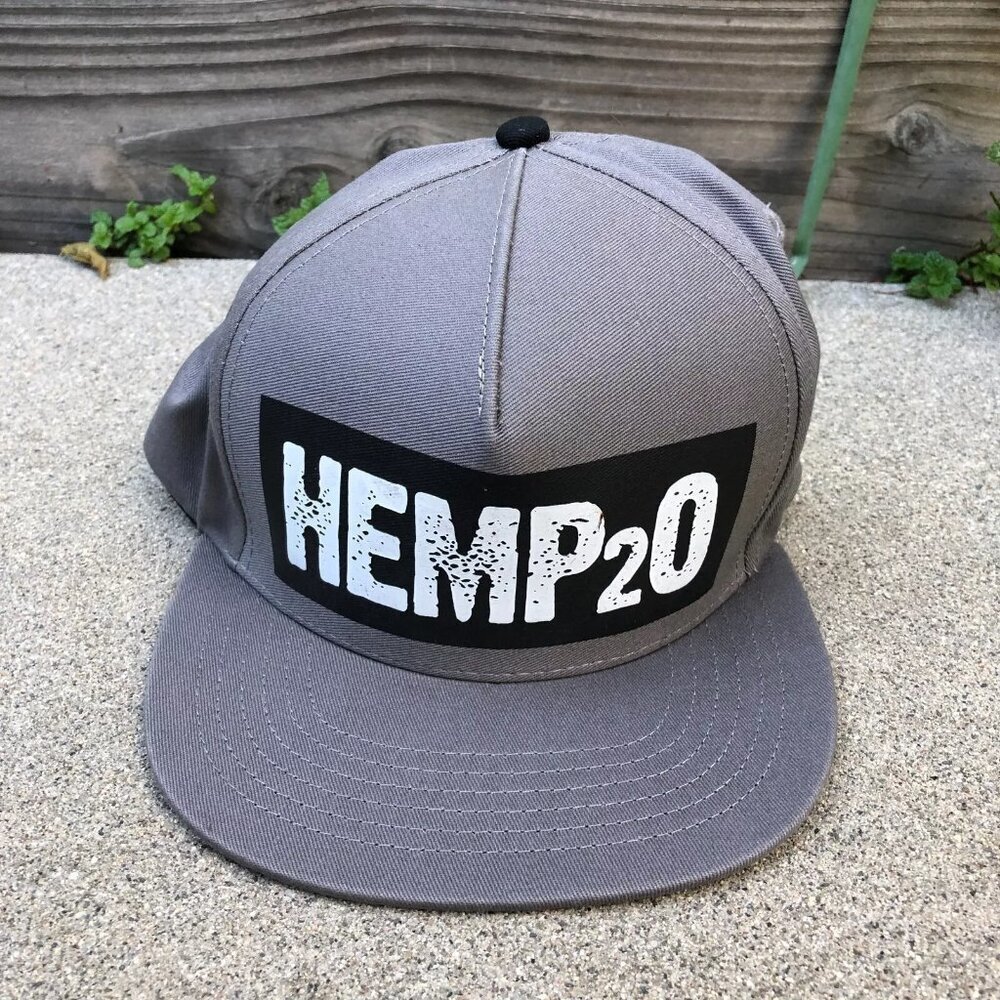 HEMP20 Vitamin Drink Snapback Hat Men's Grey One Size Adjustable Cap​​​